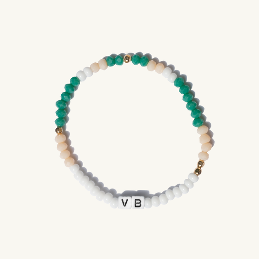 Initials Summer Seed Bead Bracelet
