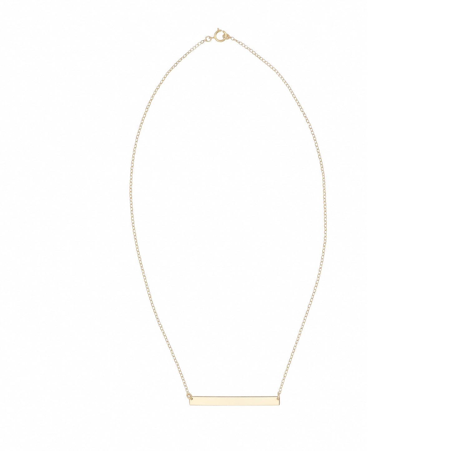 14k Gold Filled Customizable Bar Necklace