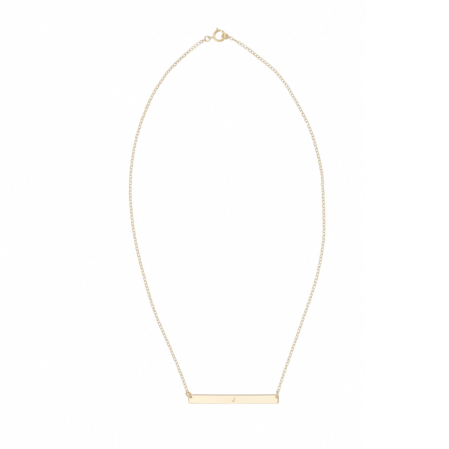 14k Gold Filled Customizable Bar Necklace