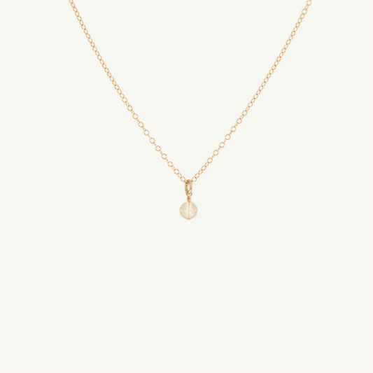 November Birthstone Necklace (Citrine)