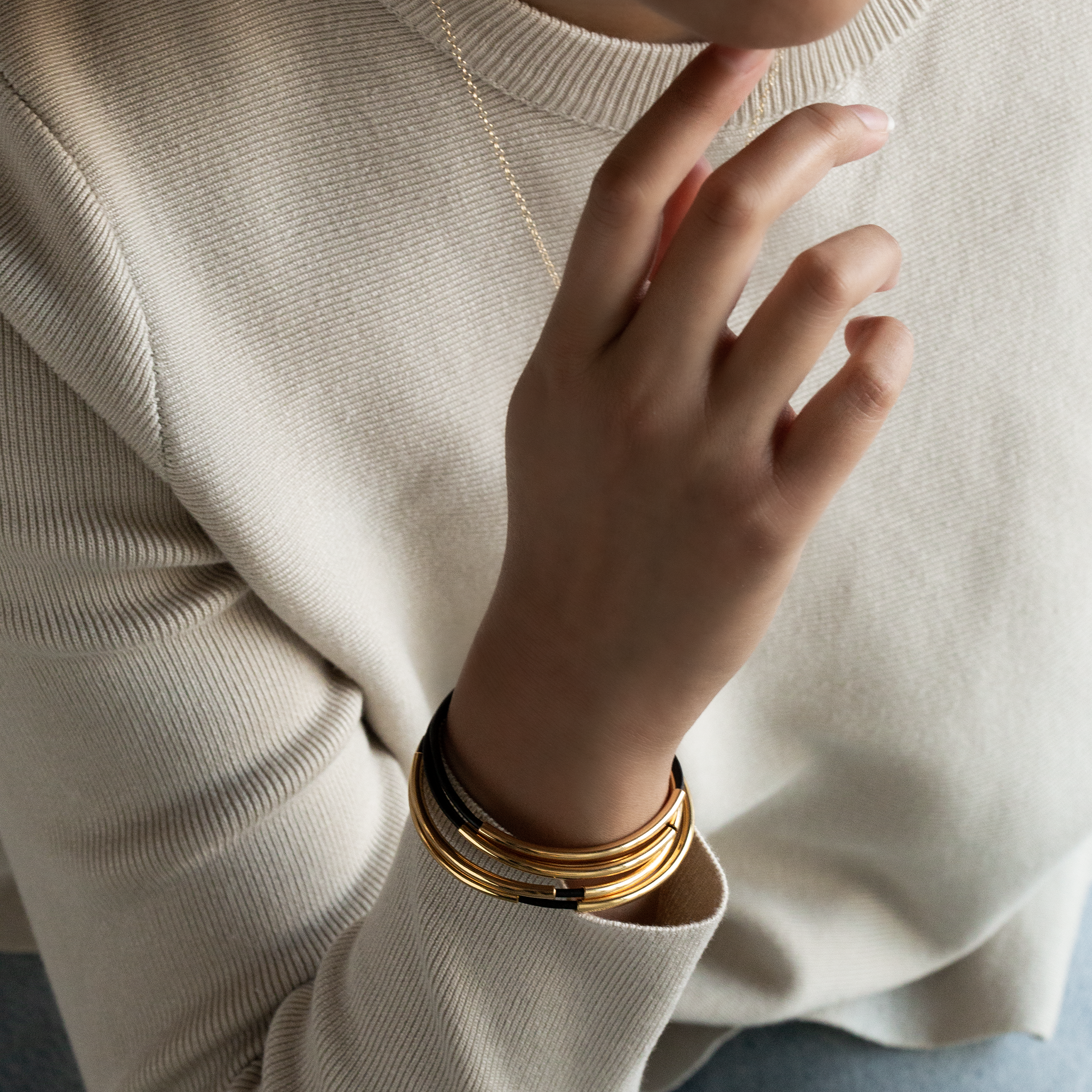 Gold wrap bracelet discount