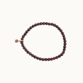 Garnet Gemstone Slip On Bracelet (January Birthstone)