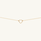 14k Gold Filled Mini Open Heart Pendant Necklace
