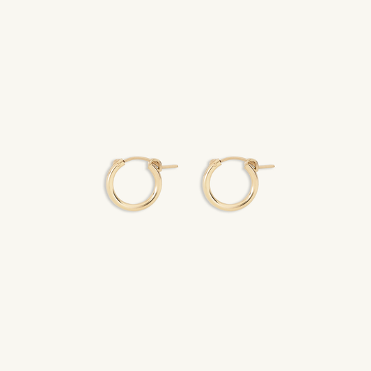 Huggie Hoop Earrings (14k Gold Filled)