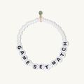 Game Set Match Beaded Bracelet with Aventurine Charm