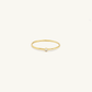 Gold Filled Birthstone Ring White CZ (April)