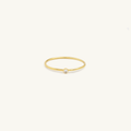 Pre Order: Gold Filled Birthstone Ring White CZ (April)
