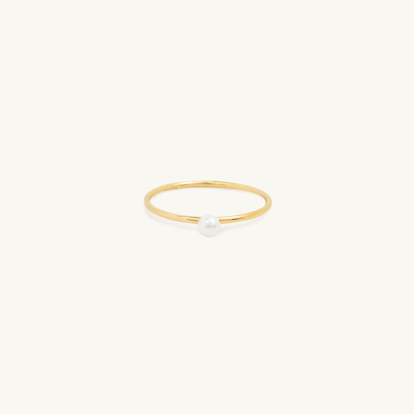 Gold Filled Birthstone Ring Pearl (June)