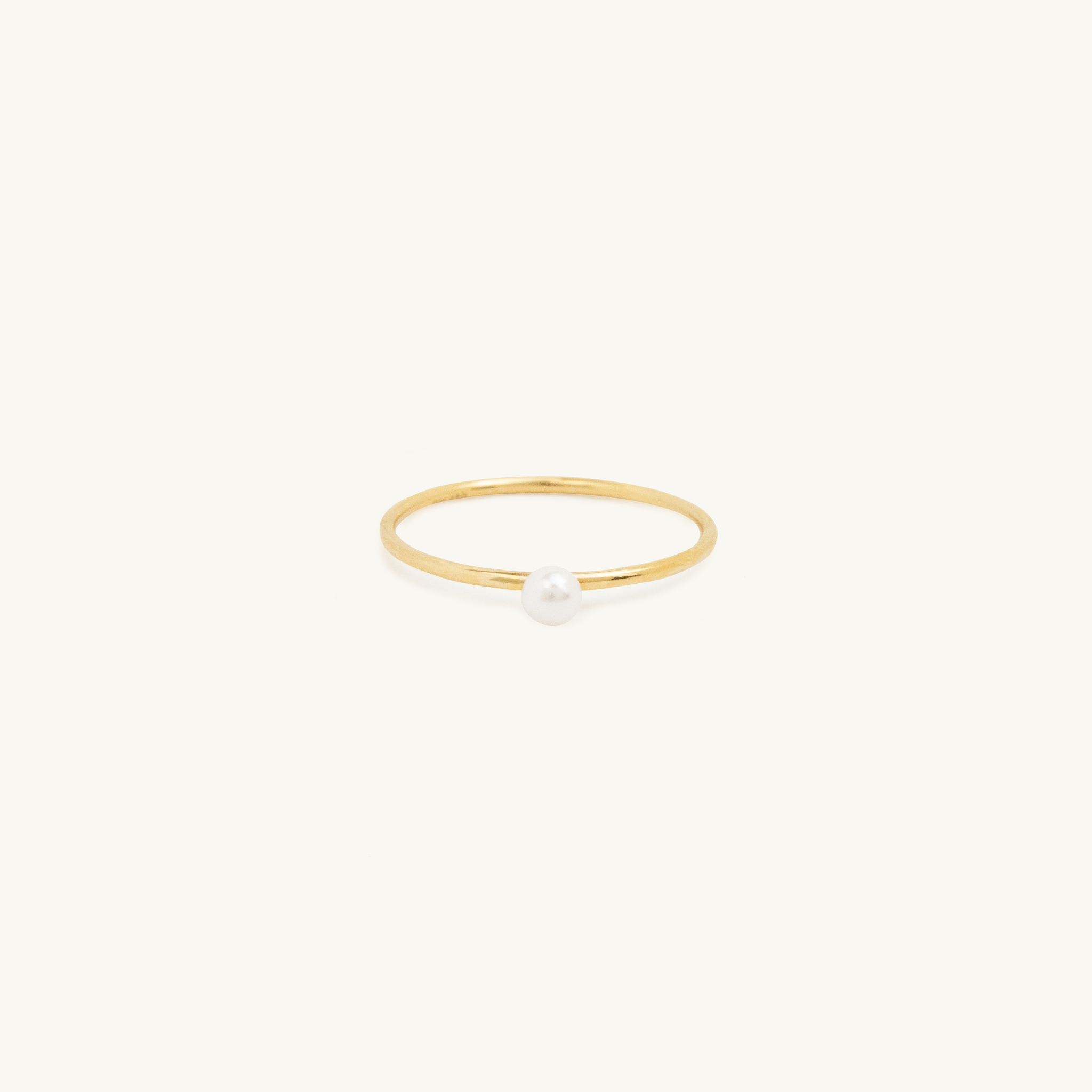 Pre Order: Gold Filled Birthstone Ring Pearl (June)
