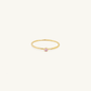 Gold Filled Birthstone Ring Pink Tourmaline CZ (October)