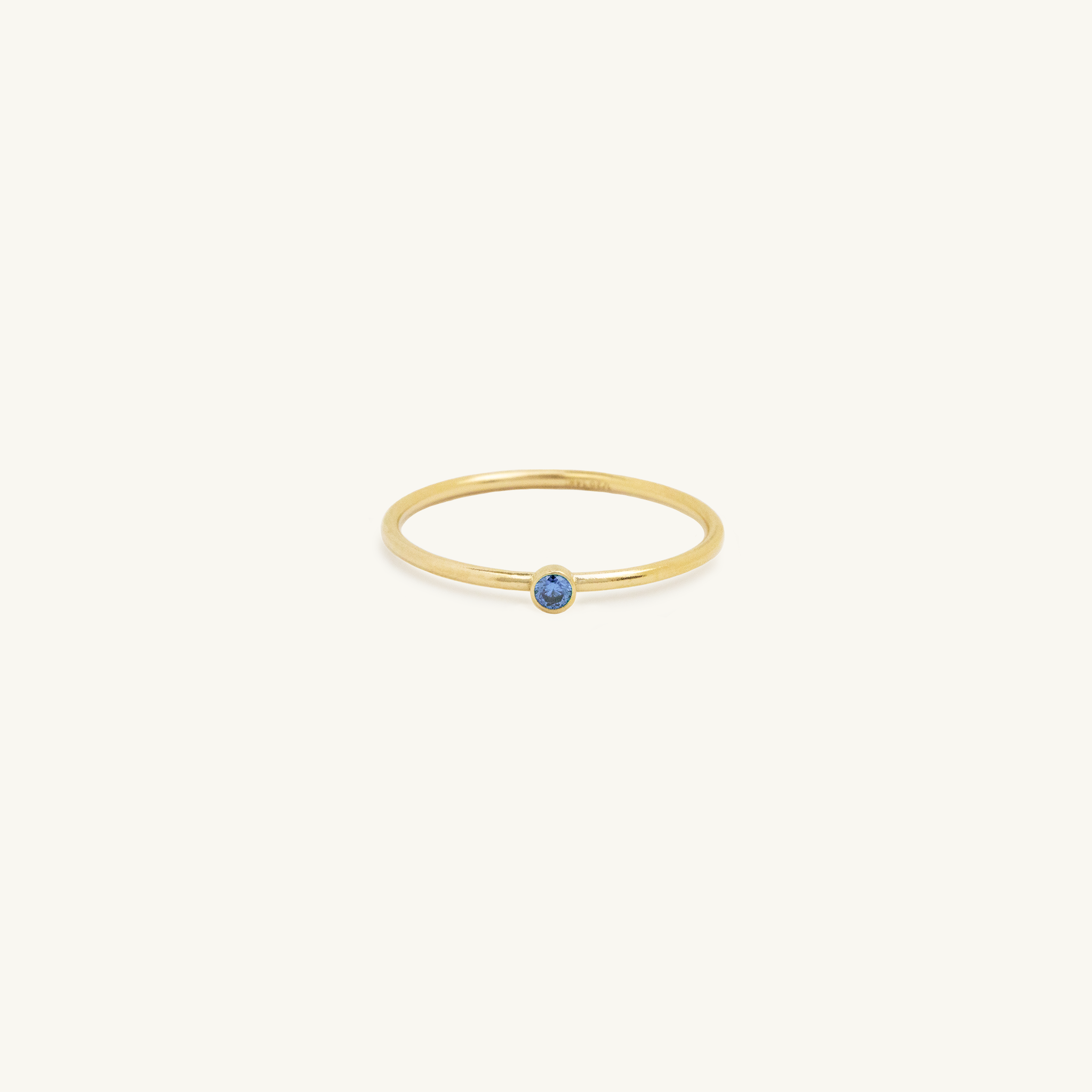 Pre Order: Gold Filled Birthstone Ring Sapphire CZ (September)