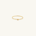 Pre Order: Gold Filled Birthstone Ring Topaz CZ (November)