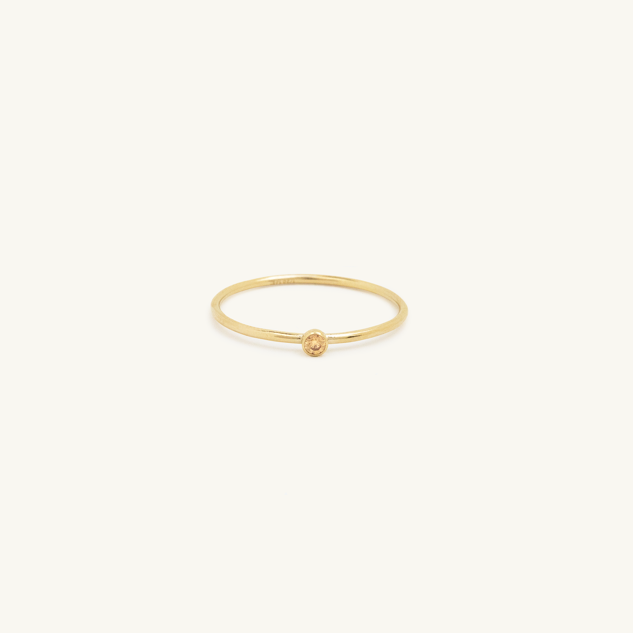 Pre Order: Gold Filled Birthstone Ring Topaz CZ (November)
