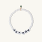 Hockey Mom Beaded Bracelet with Aventurine Charm