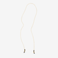 Victoria Beach 14k Gold Filled Clip Chain Sunglass Holder (Black Loop)