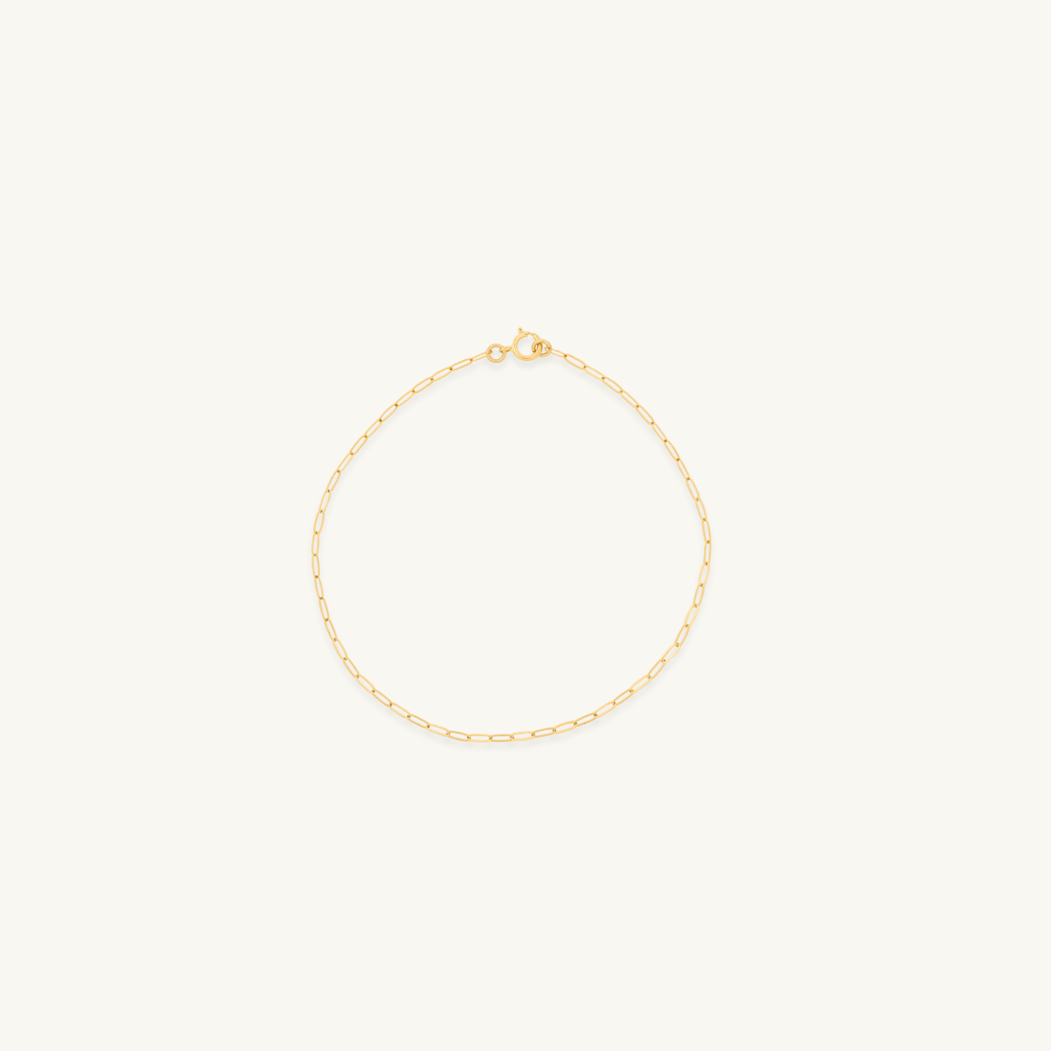 Paper Clip Chain Bracelet (14k Gold Filled)