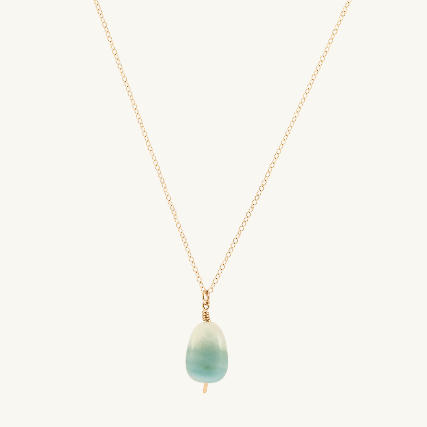 Amazonite Pendant Necklace (14k Gold Filled)