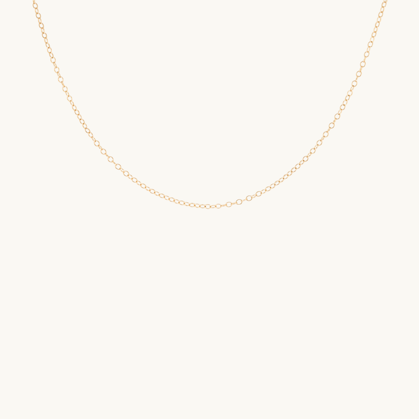 Classic Fine Cable Chain Necklace (14k Gold Filled)