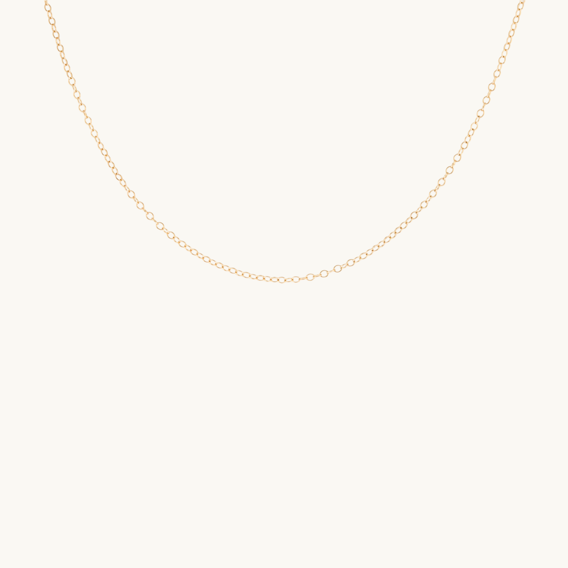 Classic Fine Cable Chain Necklace 14k Gold Filled
