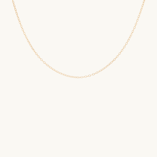 Classic Fine Cable Chain Necklace (14k Gold Filled)