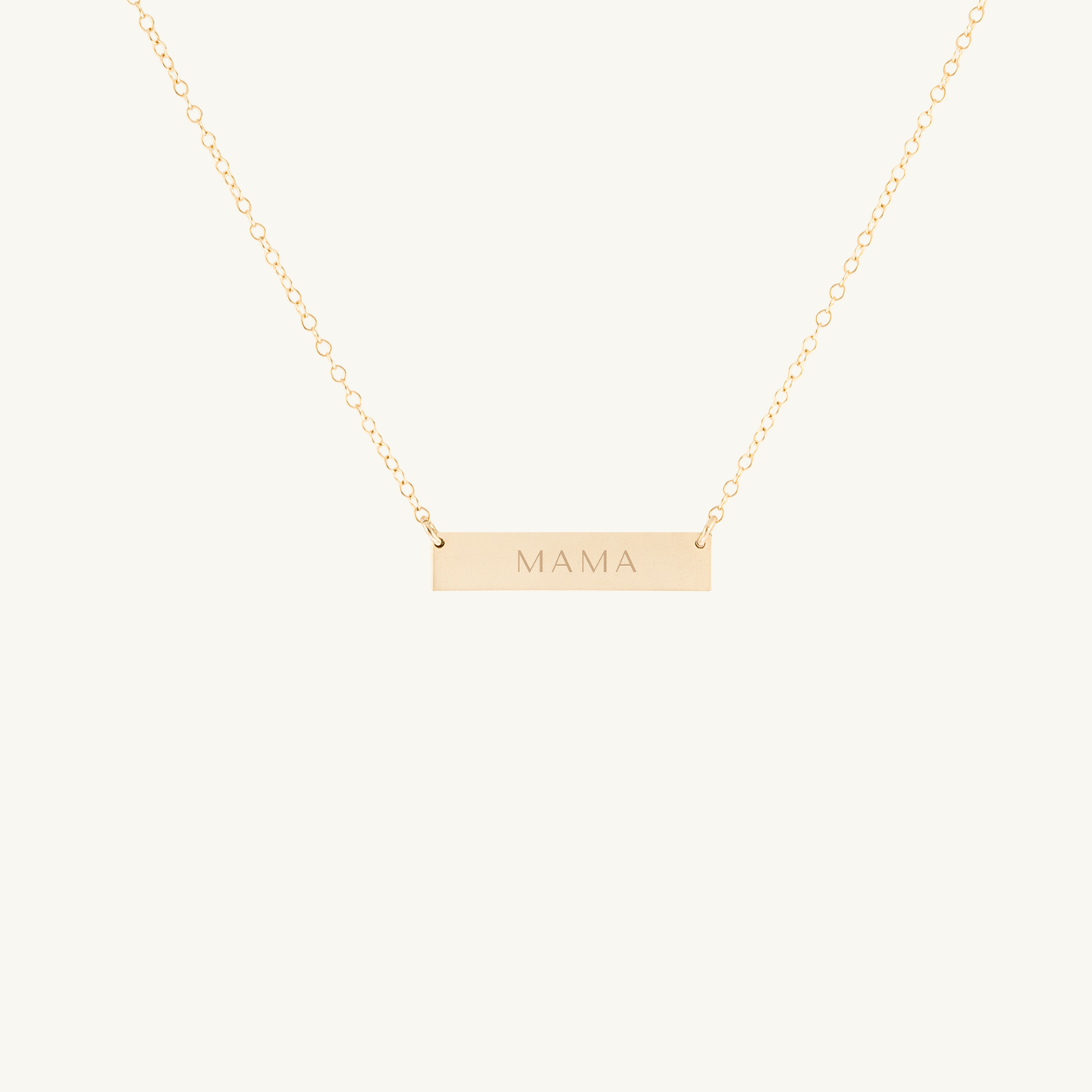 Mama Bar Necklace (14k Gold Filled)