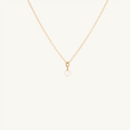 June Birthstone Necklace (Rainbow Moonstone)