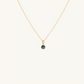 May Birthstone Necklace (Moss Agate)