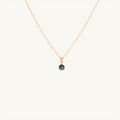 May Birthstone Necklace (Moss Agate)