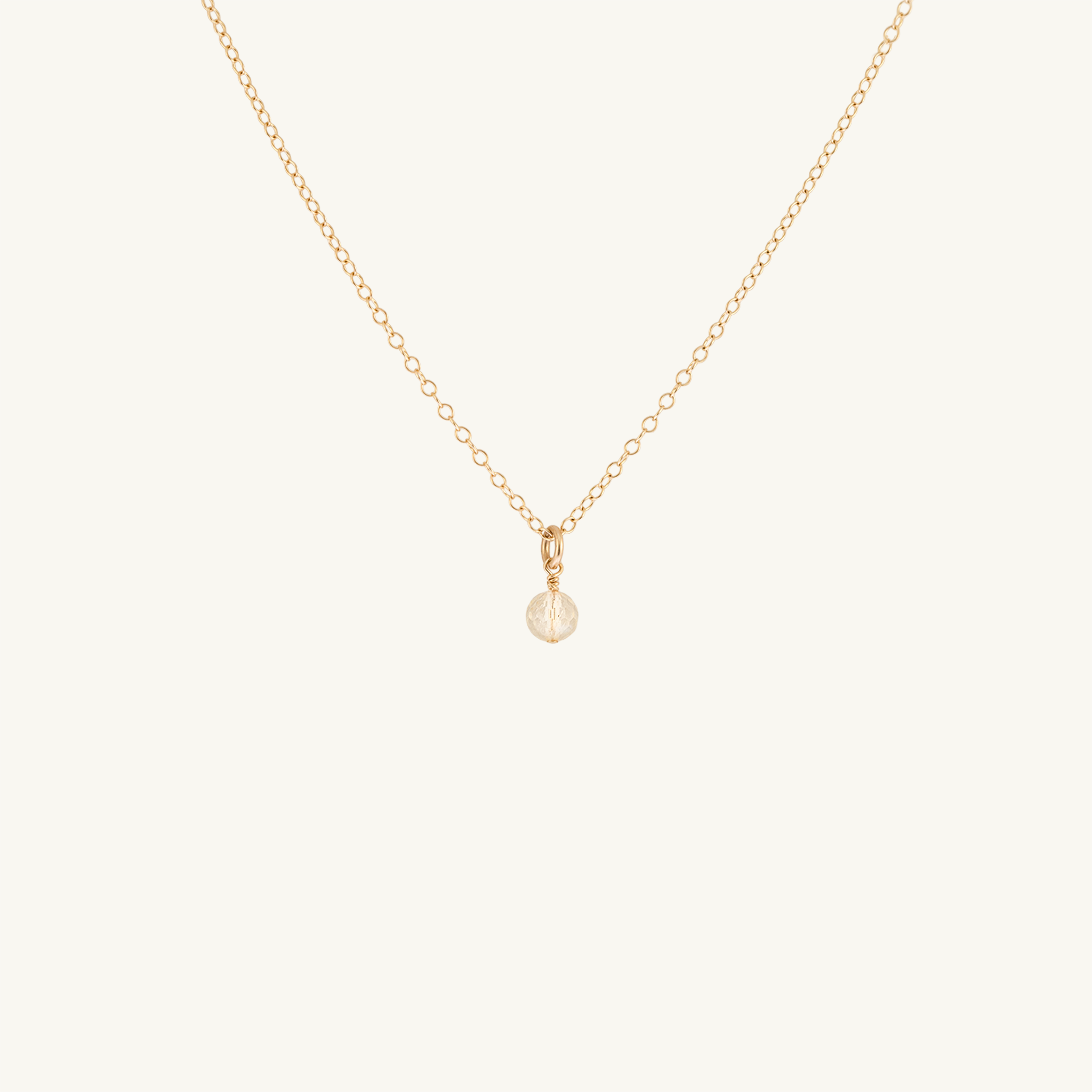 November Birthstone Necklace (Citrine)