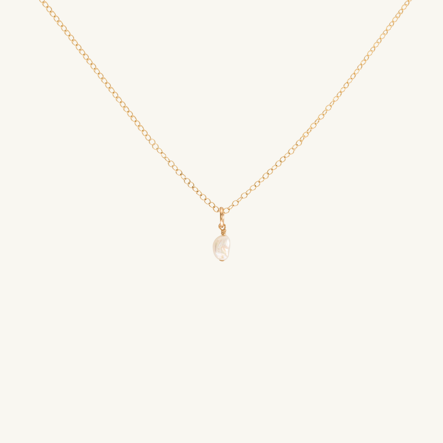 Pearl Nugget Necklace (14k Gold Filled)